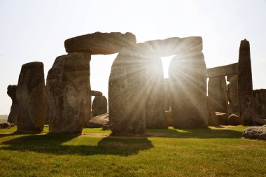 Stonehenge günbatımı