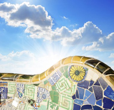 Park Guell mozaik tezgah detay