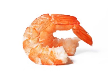 Pişmiş karides izole