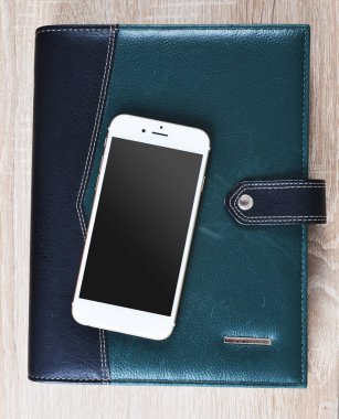 Kapalı kağıt defter Smartphone