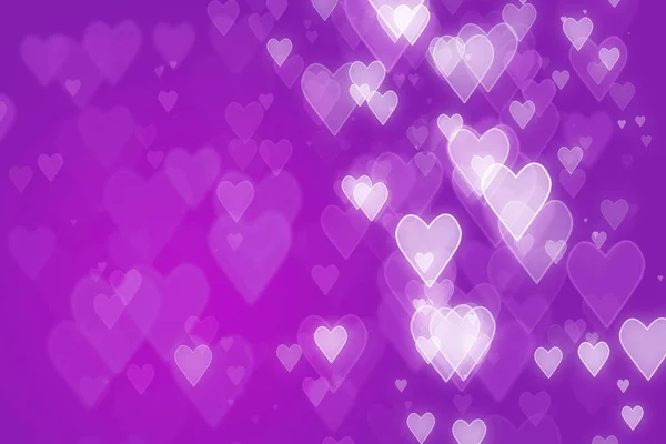 Illustration of heart shaped bokeh — Stock Photo, Image