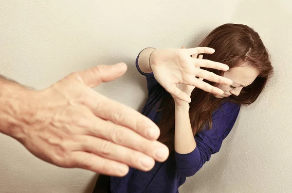 Aile içi şiddet kavramı — Stok fotoğraf