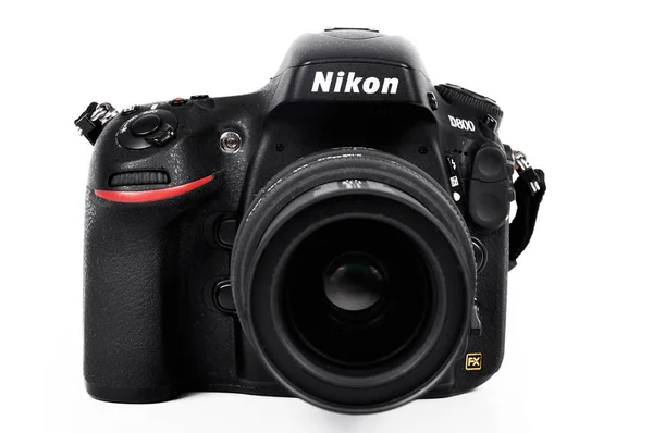 CHLUMCANY, PLZEN, 5 DE MAYO DE 2015: Nikon D800 con lente Sigma —  Fotos de Stock