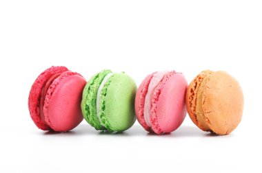Lezzetli ve renkli macaroons 