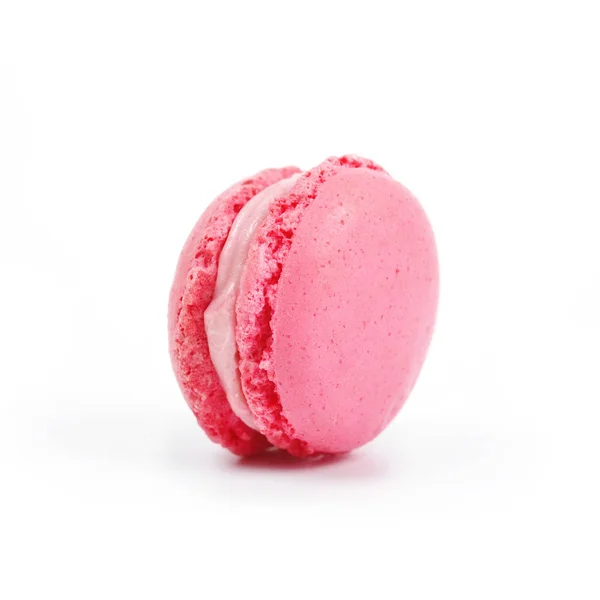 Pink macaroon isolated — Stock Photo, Image