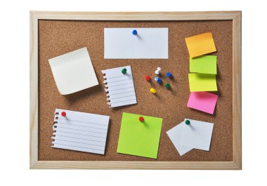 mantar pano boş kağıtlar ile