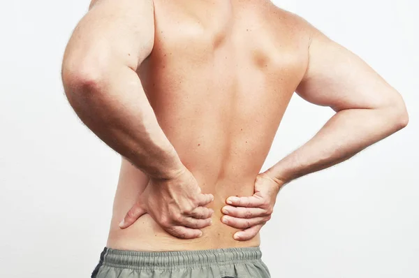 Man met een rugpijn — Stockfoto