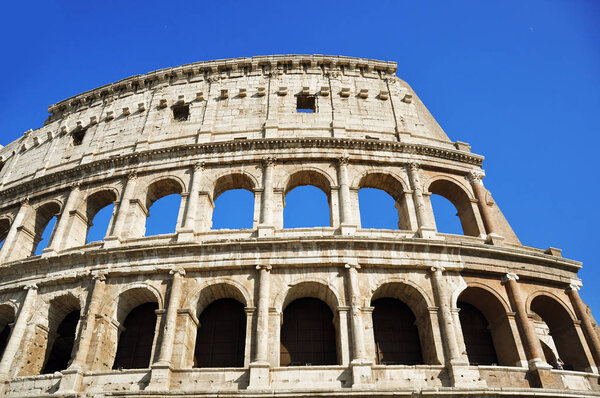 Historical and famous monument Colosseum in Rome 