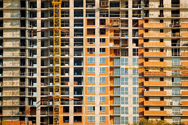 Construção de edifícios de vários andares — Fotografia de Stock
