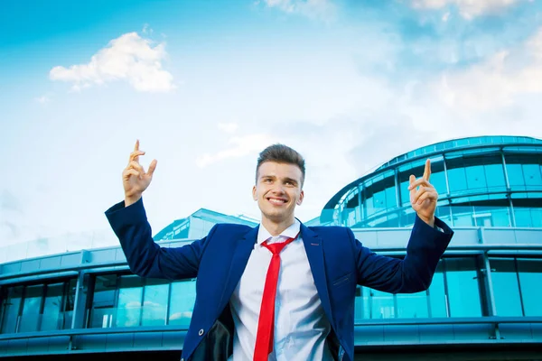 Den Unge Affärsmannen Som Just Fått Sparken — Stockfoto