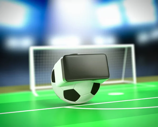 Virtuelle Realität und Sport — Stockfoto
