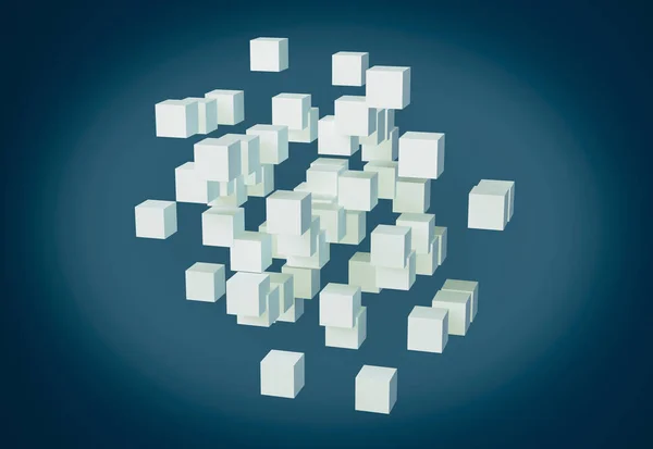 Abstracte 3D-kubussen — Stockfoto