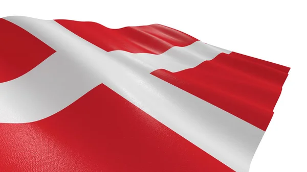 丹麦的国旗 — 图库照片