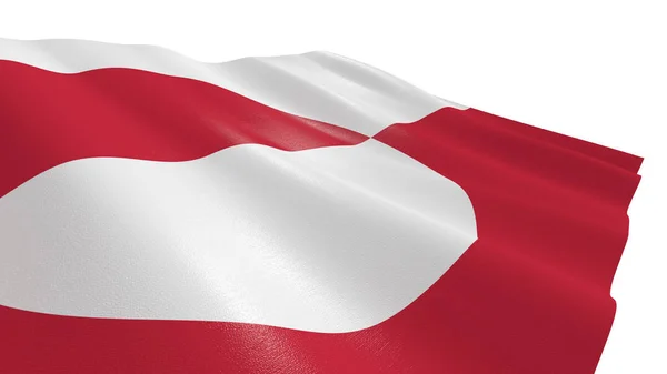 Flagge von Grönland — Stockfoto