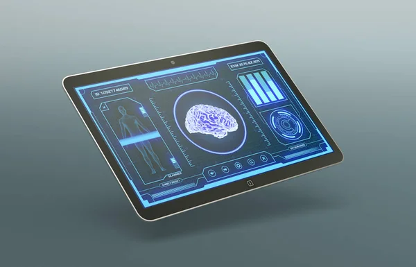 futuristic medical app
