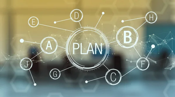 Concept van plan B — Stockfoto
