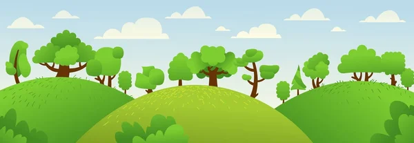 summer forest landscape, colorful background