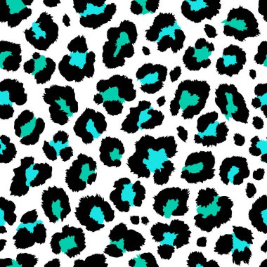 Kusursuz leopar deseni. Vektör. 