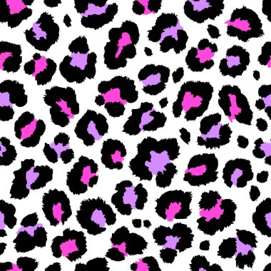 Kusursuz leopar deseni. Vektör. 