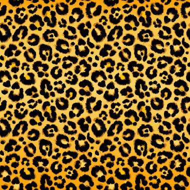 Kusursuz leopar deseni. Vektör. 