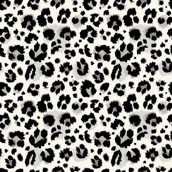 Seamless leopard pattern. Vector. — Stock Vector