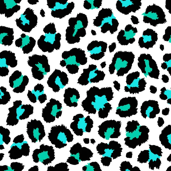 Seamless leopard pattern. Vector. — Stock Vector