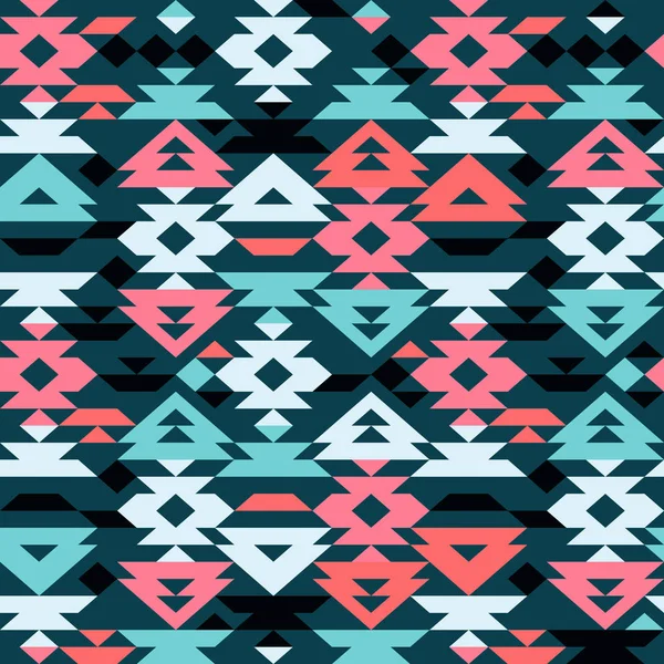 Starożytnych Chile kolorowe tkaniny ozdobne tło włókienniczych - wektor wzór — Wektor stockowy