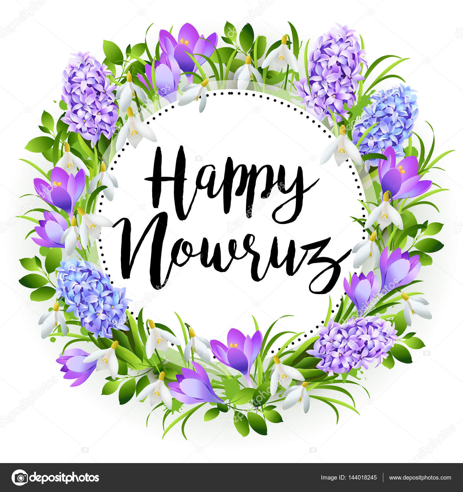 Nowruz greeting. Iranian new year. Vector banner. — Stock Vector