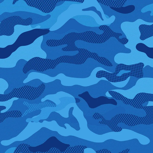 Modèle de camouflage vectoriel sans couture — Image vectorielle