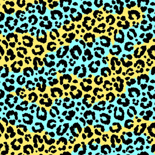 Seamless leopard wild pattern. Vector animal print. — Stock Vector