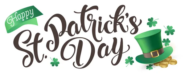 Tarjeta de felicitación San Patricio Day — Archivo Imágenes Vectoriales