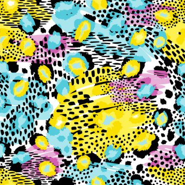 Soyut geometrik dikişsiz desen  