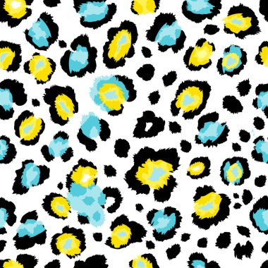 Soyut geometrik seamless modeli ile hayvan yazdırma.