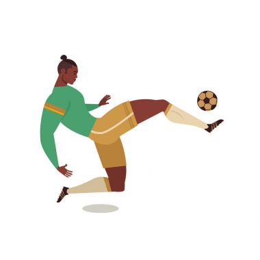 Futbol futbolcu takım arkadaşları hakem ve rekabet kupa vektör illüstrasyon izole karakter.