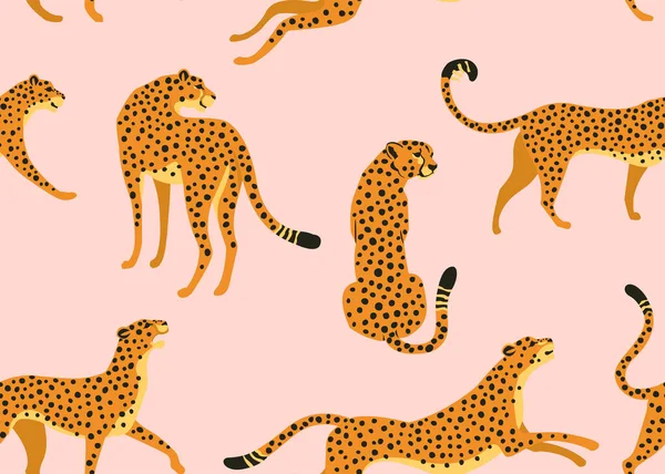 Modèle abstrait de léopard. Texture vectorielle transparente. Illustration tendance . — Image vectorielle
