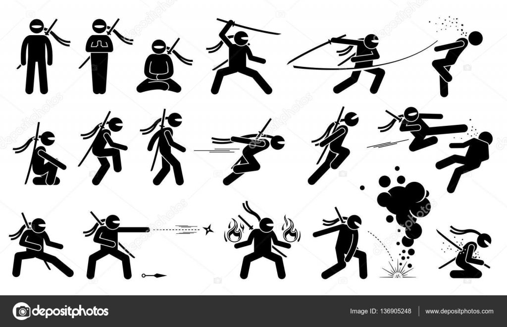 Vetores de Ninja De Assassino e mais imagens de Grafite - Produção  artística - Grafite - Produção artística, Ninja, Desenho de Lápis - iStock