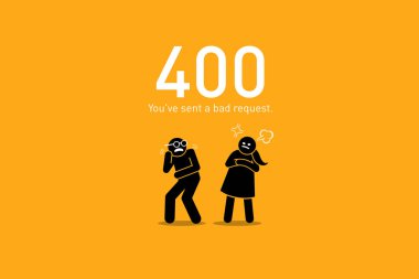 Web sitesi hata 400. Hatalı istek.
