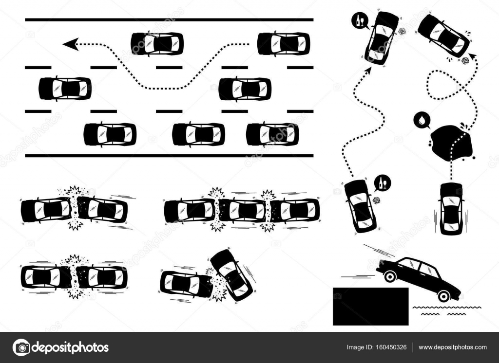 Professional Auto Car Detailer Icons Set Vector Illustrations Auto