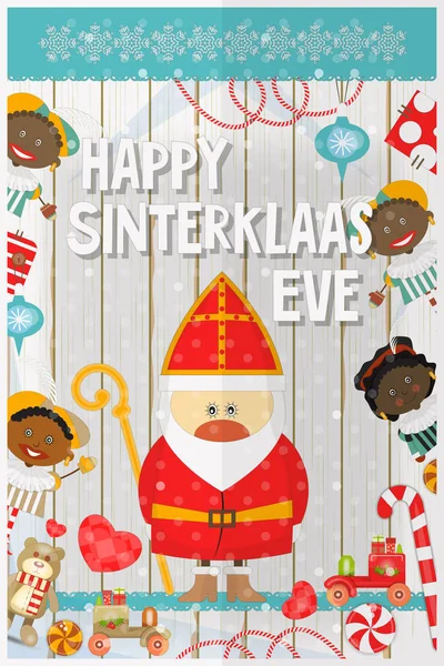 Hollandalı Noel Baba — Stok Vektör