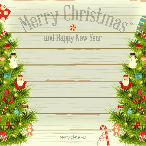 Merry Christmas card — Stock Vector