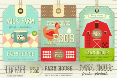 Çiftlik fiyat etiketi etiket