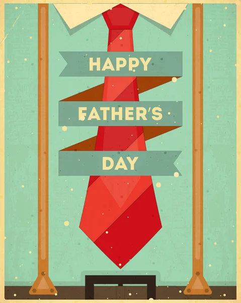 Fathers Day Card — Stock Vector