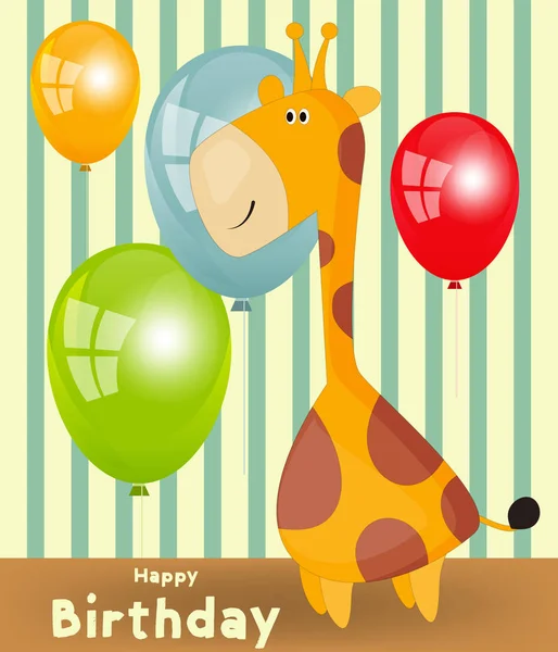 Happy Birthday Card — Stock Vector