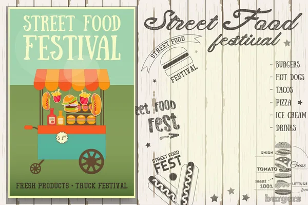 Festival del cibo di strada — Vettoriale Stock