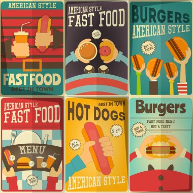 Fast Food Poster Seti