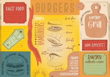 Amerikan Servisi hamburgerci metin için