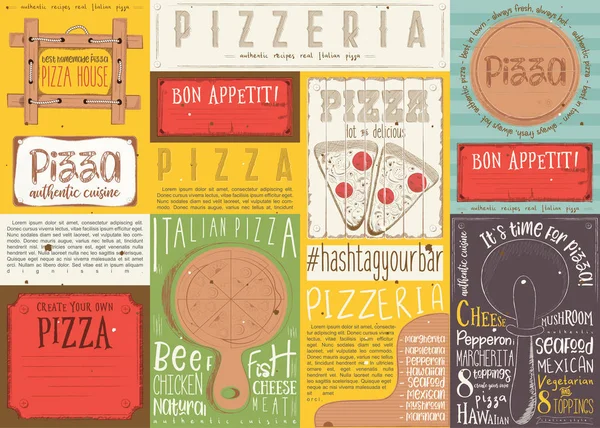 Napperon pour Pizzeria — Image vectorielle