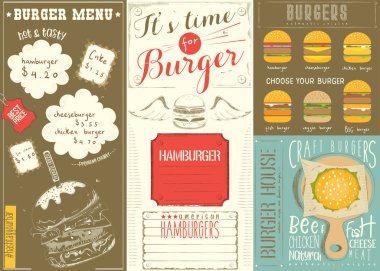 Burger House için şablon menü
