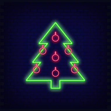 Neon Noel ağacı