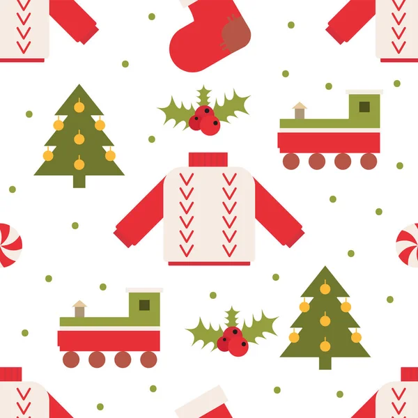 Joyeux motif de Noël — Image vectorielle